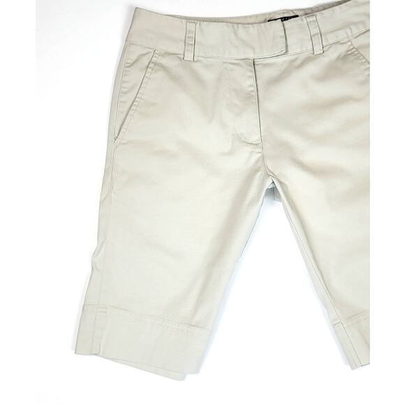 Adidas Stretch Beige Bermuda Shorts - Women's 4 - Picture 4 of 7